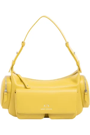 Armani Exchange Taske, Dame, Gul, ONE SIZE, Uld, Stilfuld Hobo Taske med Lynlås Lukning