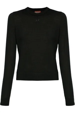 Diesel Strik, Dame, Sort, M, Uld, Sweater M-Alinesa
