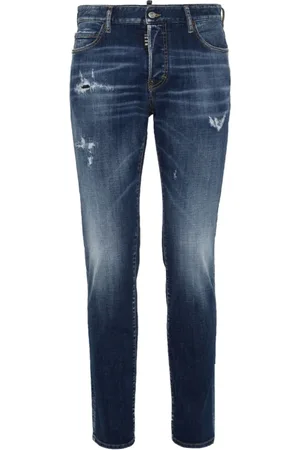 Dsquared2 Jeans, Herre, Blå, S, Bomuld, Skinny Cotton Jeans