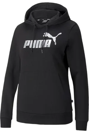 PUMA Sweathshirts & Hoodies, Dame, Sort, XS, Uld, Metallic Logo Hoodie TR, Sort