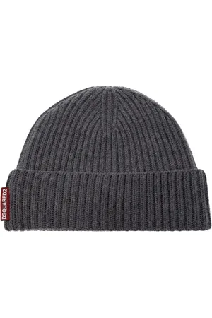 Dsquared2 Tilbehør, Herre, Grå, ONE SIZE, Uld, Beanie og Halstørklæde Sæt