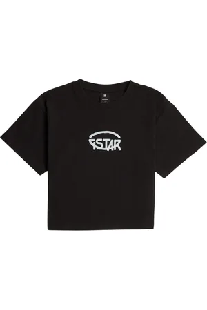 G-Star Top, Dame, Sort, S, Uld, Logo Relaxed Kortærmet T-Shirt