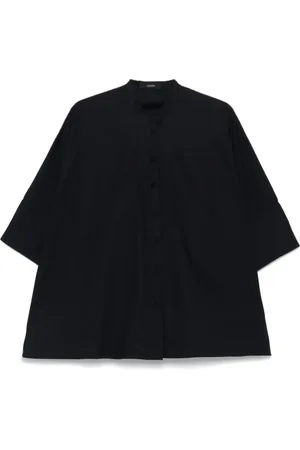 Joseph Bluser & Skjorter, Dame, Blå, 2XS, Uld, Bluse med knaplukning 3/4 Ærmer