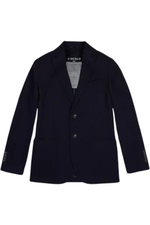 Circolo Jakke, Herre, Blå, XL, Uld, Fabric Weft 2 Button Jakke