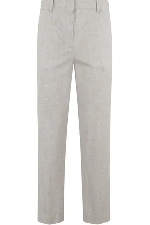 Circolo Bukser, Dame, Hvid, S, Uld, Carrot Piquet Stilfuld Polo Skjorte