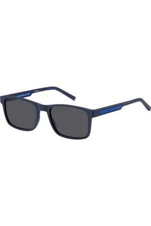 Tommy Hilfiger Tilbehør, Herre, Sort, 56 MM, Matte Blue/Grey Solbriller TH 2089/S