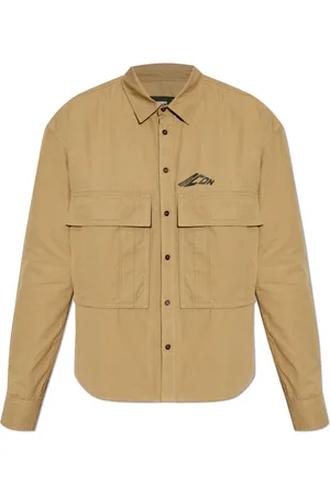 Dsquared2 Skjorte, Herre, Grøn, S, Bomuld, Logo Shirt