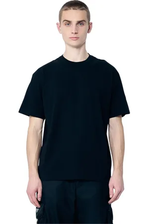 Moncler Top, Herre, Sort, S, Bomuld, Double Neck Bomulds T-shirt
