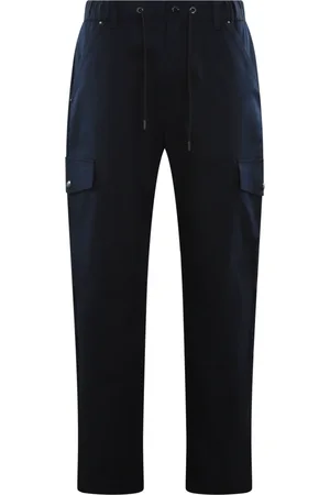 Moncler Bukser, Herre, Blå, S, Bomuld, Slim-fit Bukser