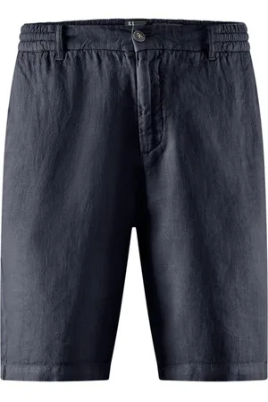 Bomboogie Shorts, Herre, Blå, 3XL, Linned, Behagelige Fit Linned Chino Shorts
