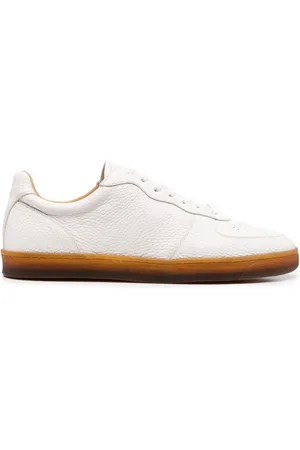 Brunello Cucinelli Sko, Herre, Hvid, 45 EU, Læder, C6280 Sneakers