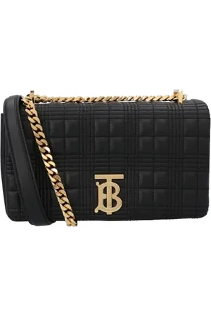 Burberry Taske, Dame, Sort, ONE SIZE, Læder, Quiltet Læder Crossbody Taske