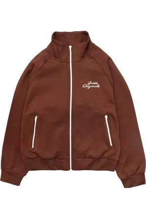 Guess Sweathshirts & Hoodies, Dame, Brun, XL, Uld, Tricot Track Jacket