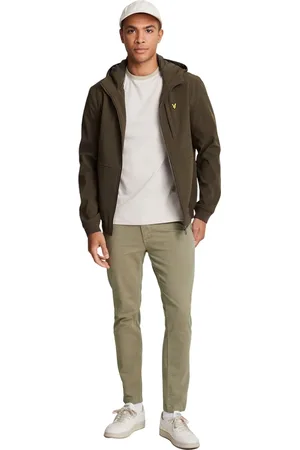 Lyle & Scott Bukser, Herre, Grøn, W28 L30, Bomuld, Straight Leg Chino
