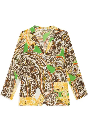 Maliparmi Jakke, Dame, Flerfarvet, L, Uld, Arabesque Print Jakke