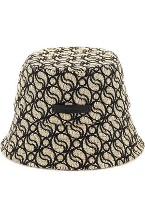 Stella McCartney Tilbehør, Dame, , 58 CM, Bomuld, S-Wave Vævet Stråhat