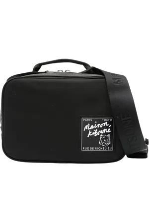 Maison Kitsuné Taske, Dame, Sort, ONE SIZE, Logo Patch Traveller Bumbag