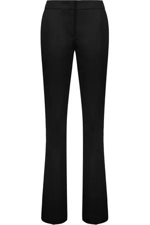 Fabiana Filippi Bukser, Dame, Sort, XL, Uld, Bukser i ren uld, sidelommer, stilfuld