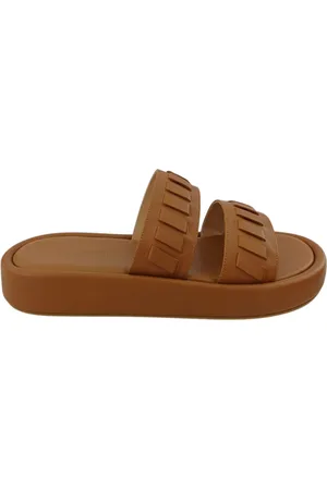 Sergio Rossi Sko, Dame, Brun, 38 EU, Uld, Stilfulde Sandaler til Sommeroutfits