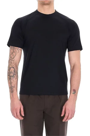 Ermenegildo Zegna Top, Herre, Blå, XL, Bomuld, T-shirt
