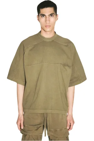 Entire Studios Top, Herre, Grøn, XL, Bomuld, Cotton Fleece Pocket T-Shirt
