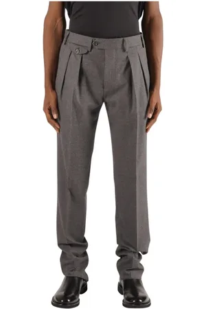 LARDINI Bukser, Herre, Grå, XL, Uld, Suit Bukser