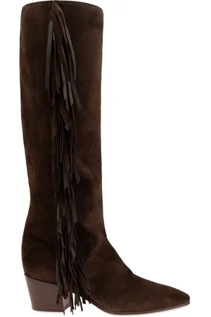 Casadei Sko, Dame, Brun, 39 EU, Suede, Suede Høje Støvler
