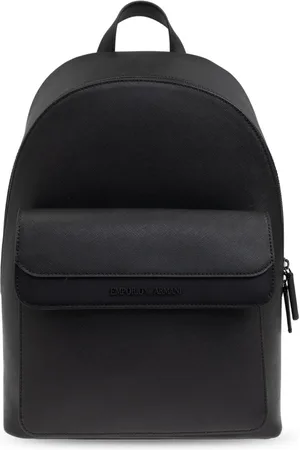 Emporio Armani Taske, Herre, Sort, ONE SIZE, Læder, Rygsæk