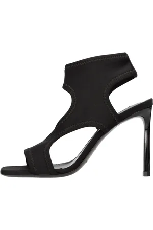 Sergio Rossi Sko, Dame, Sort, 37 1/2 EU, Læder, Sandal Sort