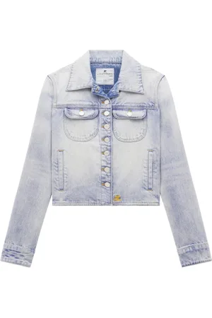 Courrèges Jakke, Dame, Blå, L, Denim, Multiflex Denim Trucker Jakke