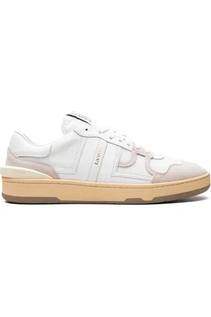 Lanvin Sko, Herre, Hvid, 40 EU, Polyester, Clay Low Top Sneakers