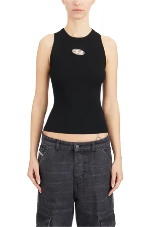 Diesel Top, Dame, Sort, S, Uld, Stilfuld Tanktop