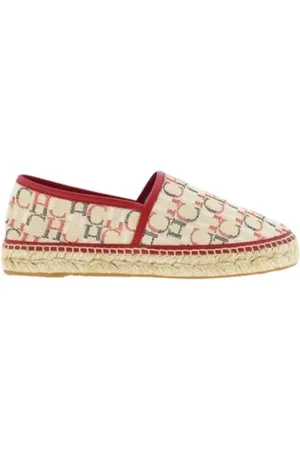 Carolina Herrera Sko, Dame, Flerfarvet, 38 EU, Uld, Initials Canvas Espadriller