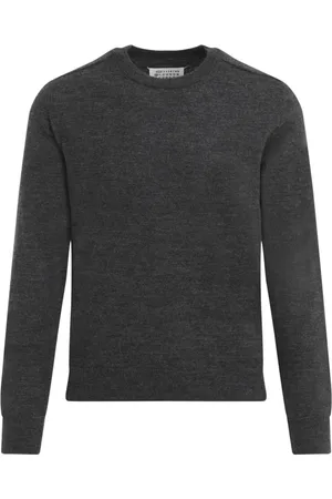 Maison Margiela Strik, Herre, Grå, XL, Uld, Luksuriøs Grå Sweater