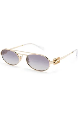 Miu Miu Tilbehør, Dame, Gul, 53 MM, Uld, Solbriller