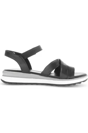 Gabor Sko, Dame, Sort, 41 EU, Uld, Sorte damesandal - sommerkollektion