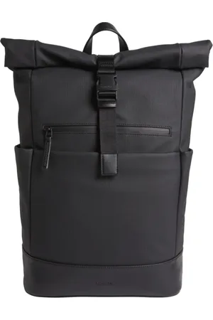 Calvin Klein Taske, Herre, Sort, ONE SIZE, Polyester, Sensual Roll Top Sort Rygsæk