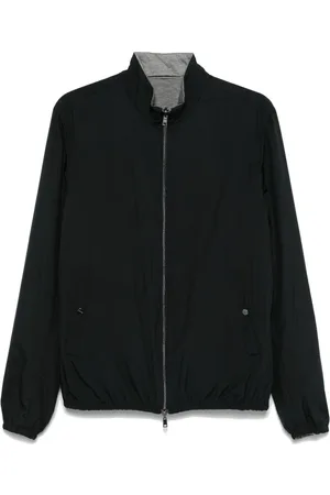 HERNO Sweathshirts & Hoodies, Herre, Blå, 2XL, Polyester, Reversibel Jakke