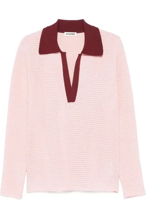 Jil Sander Strik, Herre, Lyserød, M, Klassisk Polo Shirt til Mænd