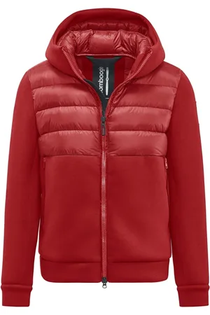 Bomboogie Jakke, Herre, Rød, XL, Nylon, Turin Jakke - Bimateriel Jakke i Neopren og Nylon Ripstop