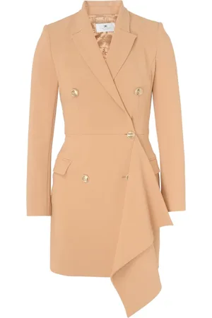 Elisabetta Franchi Kjole, Dame, Brun, L, Polyester, Bronz Kjole