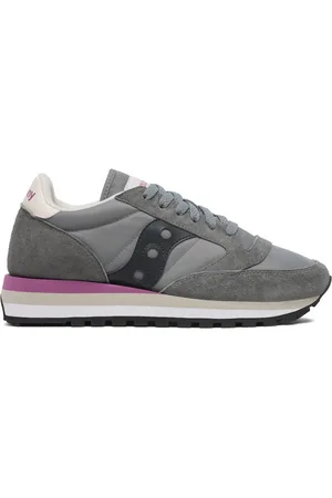 Saucony Sko, Dame, Grå, 38 1/2 EU, Polyester, Grå Sneakers Triple Mellemsål Komfort