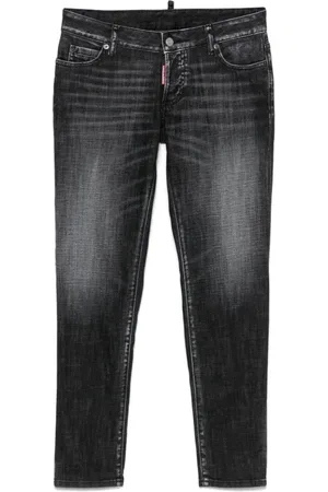 Dsquared2 Jeans, Dame, Sort, 3XS, Uld, Sorte Stilfulde Bukser