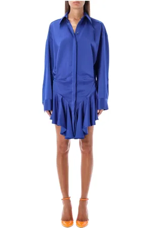 The Attico Kjole, Dame, Blå, XS, Polyester, Candice Mini Kjole
