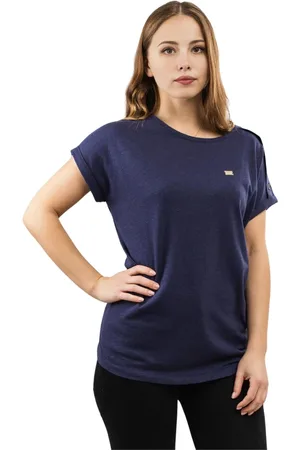 EA7 Top, Dame, Blå, S, Bomuld, T-Shirt