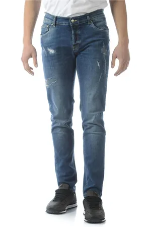 D.A. Daniele Alessandrini Jeans, Herre, Blå, W29, Bomuld, Jeans
