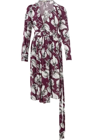 LARDINI Kjole, Dame, Lilla, XS, Lilla Kjole med Print