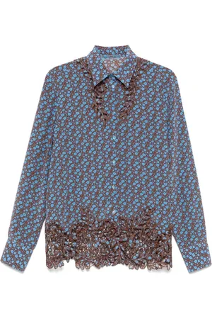 ERMANNO SCERVINO Bluser & Skjorter, Dame, Flerfarvet, S, Floral Skjorte