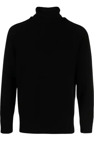 Ten Cate Strik, Herre, Sort, XL, Uld, Ribstrikket Uld Turtleneck