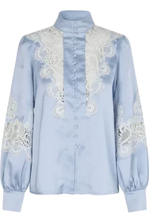 Crās Bluser & Skjorter, Dame, Blå, XL, Polyester, Aurelia Shirt